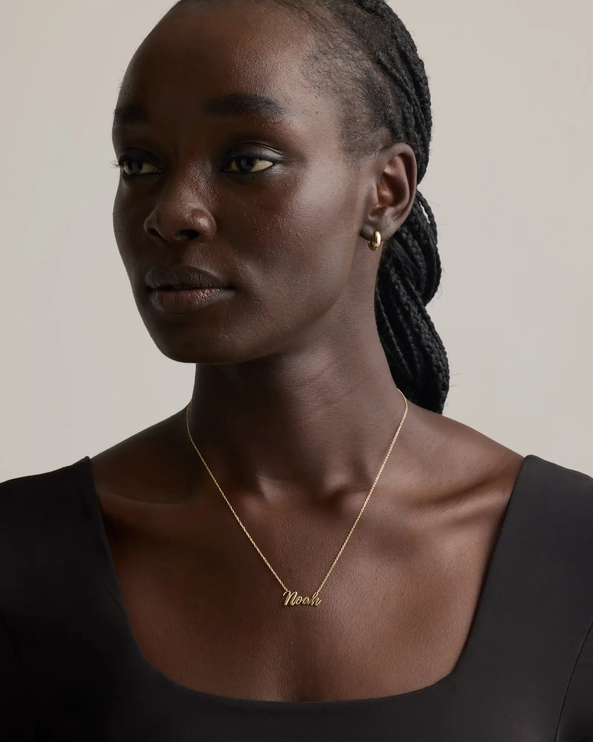 14K Gold Script Name Necklace - US 5555