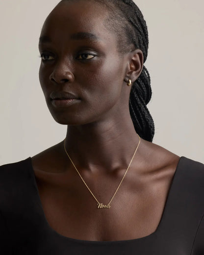 14K Gold Script Name Necklace - US 5555