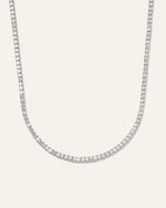 14K Gold Lab Grown Diamond Tennis Necklace - 7ctw - US 9023