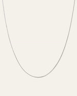 14K Gold Petite Box Chain Necklace - US 8733