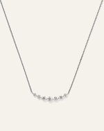 14K Gold Lab Grown Diamond Graduated Bar Necklace - US 0667