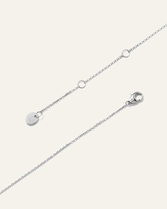 14K Gold Lab Grown Diamond Graduated Bar Necklace - US 0667