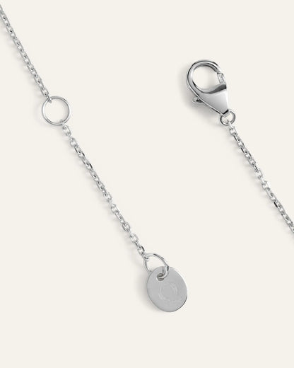 14K Gold Lab Grown Diamond Bezel Necklace - US 8161