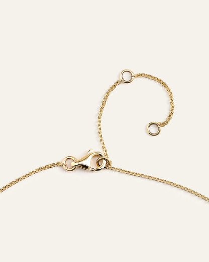 14K Gold Birthstone Solitaire Bezel Pendant - US 8203