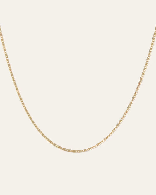 14K Gold Petite Valentino Chain Necklace - US 6435