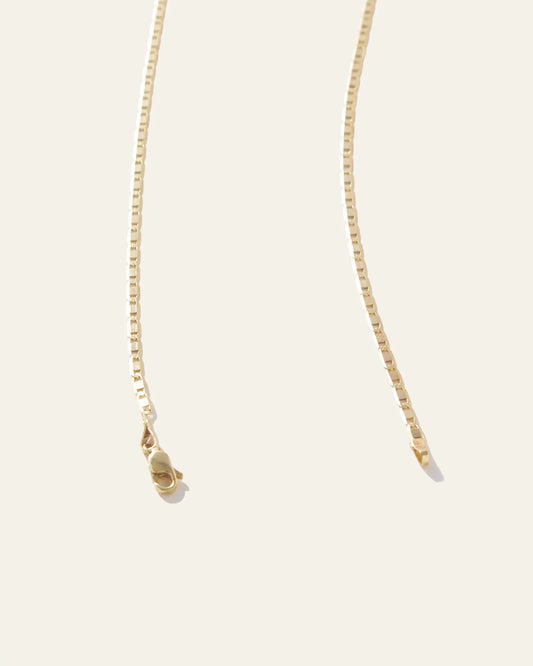 14K Gold Petite Valentino Chain Necklace - US 6435