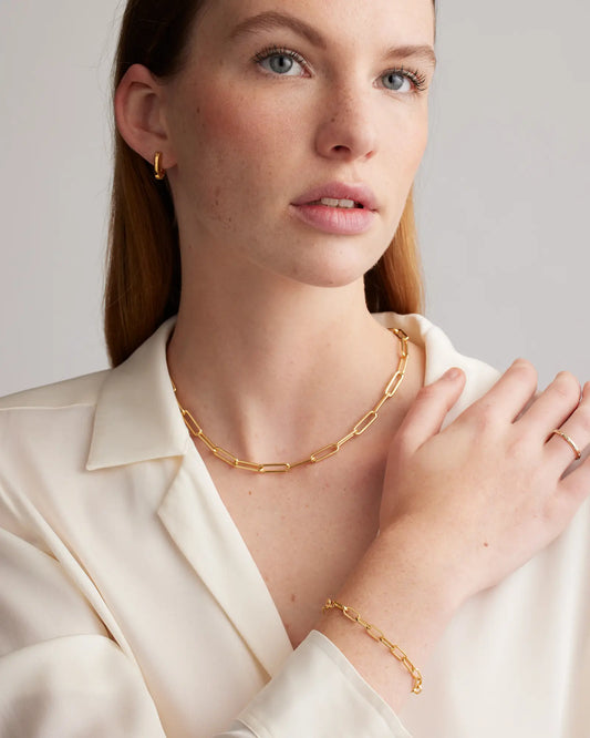 Bold Paperclip Chain Necklace - US 1999