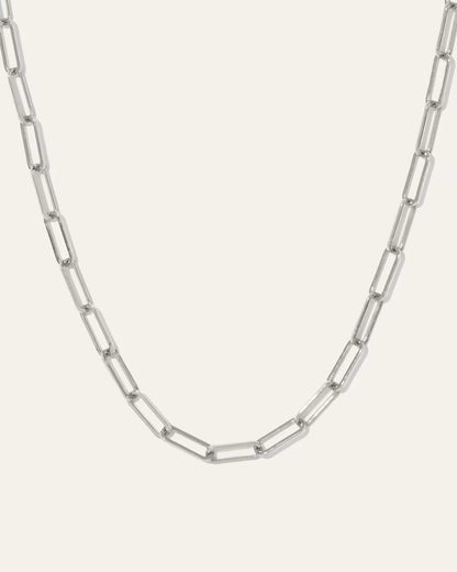 14K Gold Paperclip Chain Necklace - 2.7mm - US 9865