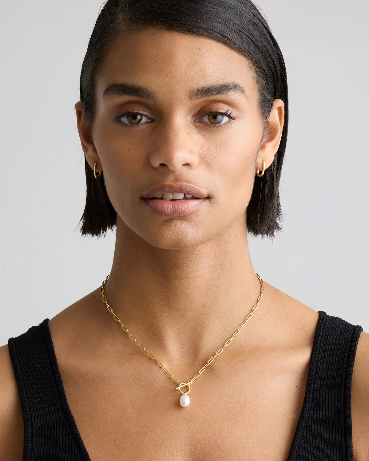 Freshwater Cultured Pearl Toggle Necklace - US 5431