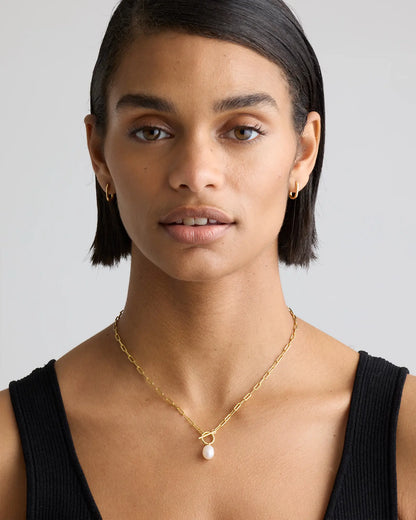 Freshwater Cultured Pearl Toggle Necklace - US 5431