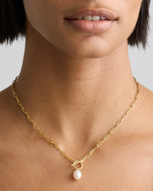Freshwater Cultured Pearl Toggle Necklace - US 5431