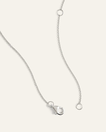 14K Gold Diamond Bezel Station Necklace - US 2962