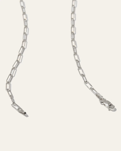 14K Gold Paperclip Chain Necklace - 2.7mm - US 9865