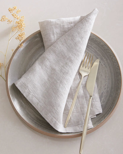 European Linen Chambray Napkin, Set of 4 - US 7644