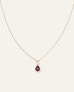 14K Gold Diamond & Semi-Precious Gemstone Drop Necklace - US 2832