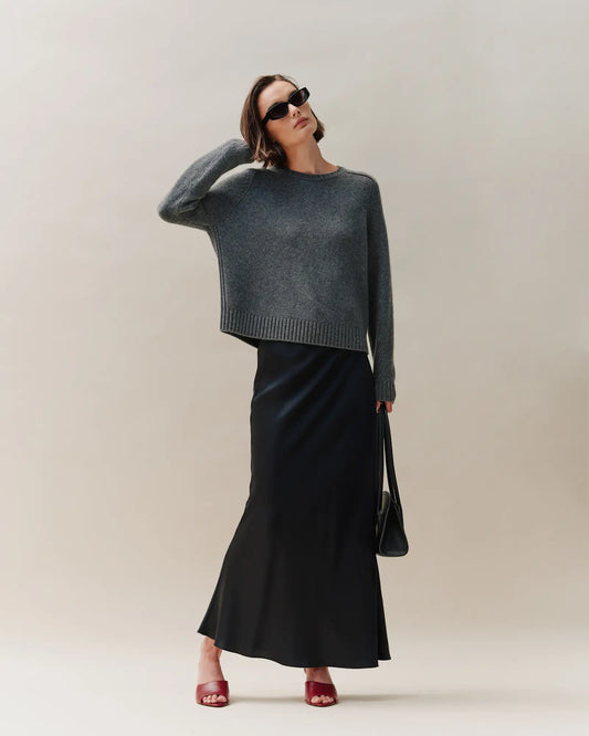 Luxe Baby Cashmere Crewneck Sweater - US 8033