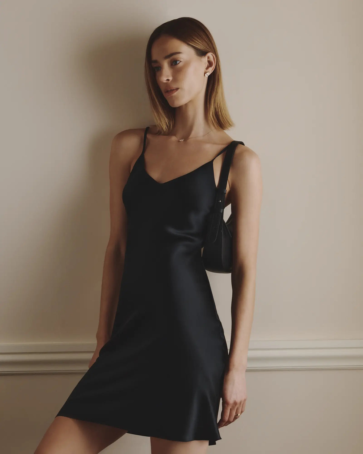 100% Washable Silk Mini Slip Dress - US 6699