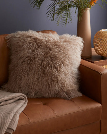 Luxe Mongolian Lamb Pillow Cover - US 5237