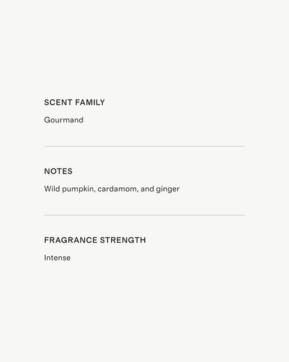 Pumpkin Cardamom Candle - US 9191