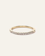 14K Gold Diamond Wedding Band - US 3617