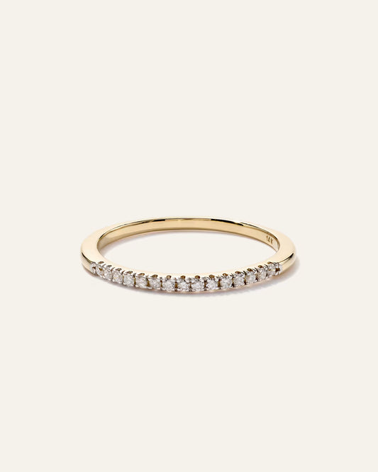 14K Gold Diamond Wedding Band - US 3617