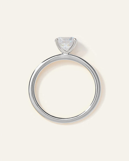 Lab Grown Diamond Round Petite Classic Engagement Ring - US 8661