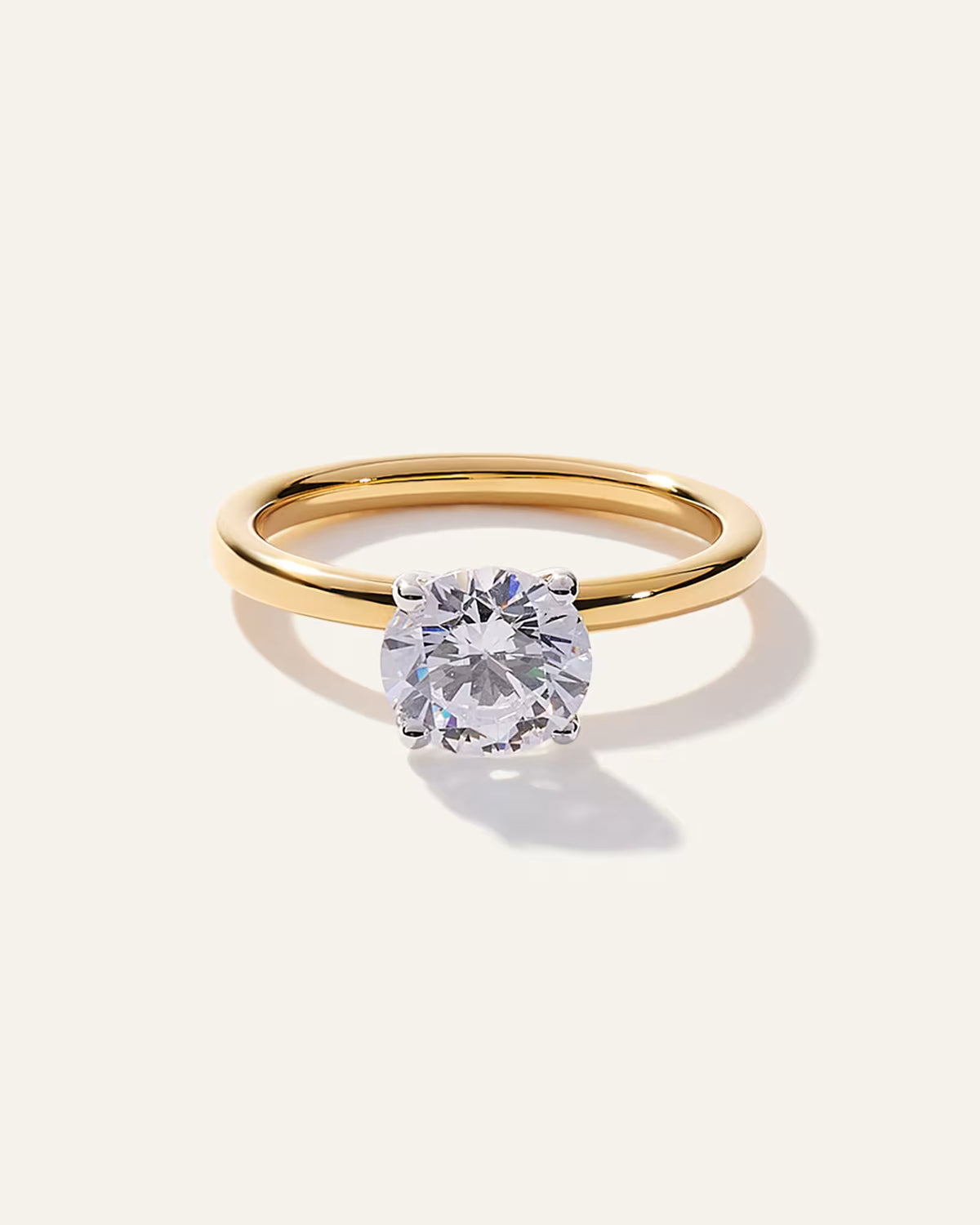 Lab Grown Diamond Round Comfort Fit Engagement Ring - 1.50ct - US 8476