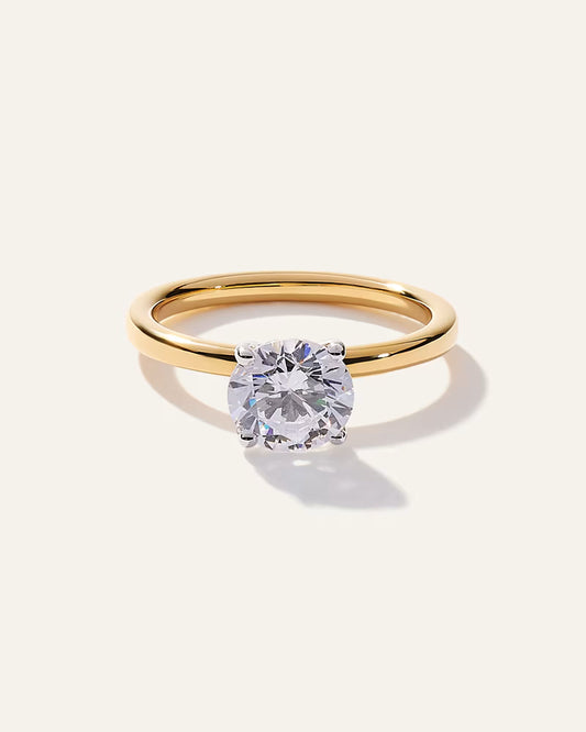 Lab Grown Diamond Round Comfort Fit Engagement Ring - 1.50ct - US 8476