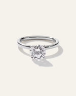 Lab Grown Diamond Round Comfort Fit Engagement Ring - 1.50ct - US 2502