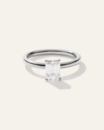 Lab Grown Diamond Emerald Comfort Fit Engagement Ring - 1ct - US 0222