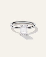 Lab Grown Diamond Emerald Comfort Fit Engagement Ring - 1.50ct - US 9659