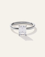 Lab Grown Diamond Emerald Comfort Fit Engagement Ring - 2ct - US 4217