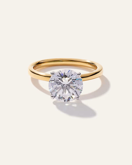 Lab Grown Diamond Round Comfort Fit Engagement Ring - 3ct - US 2974