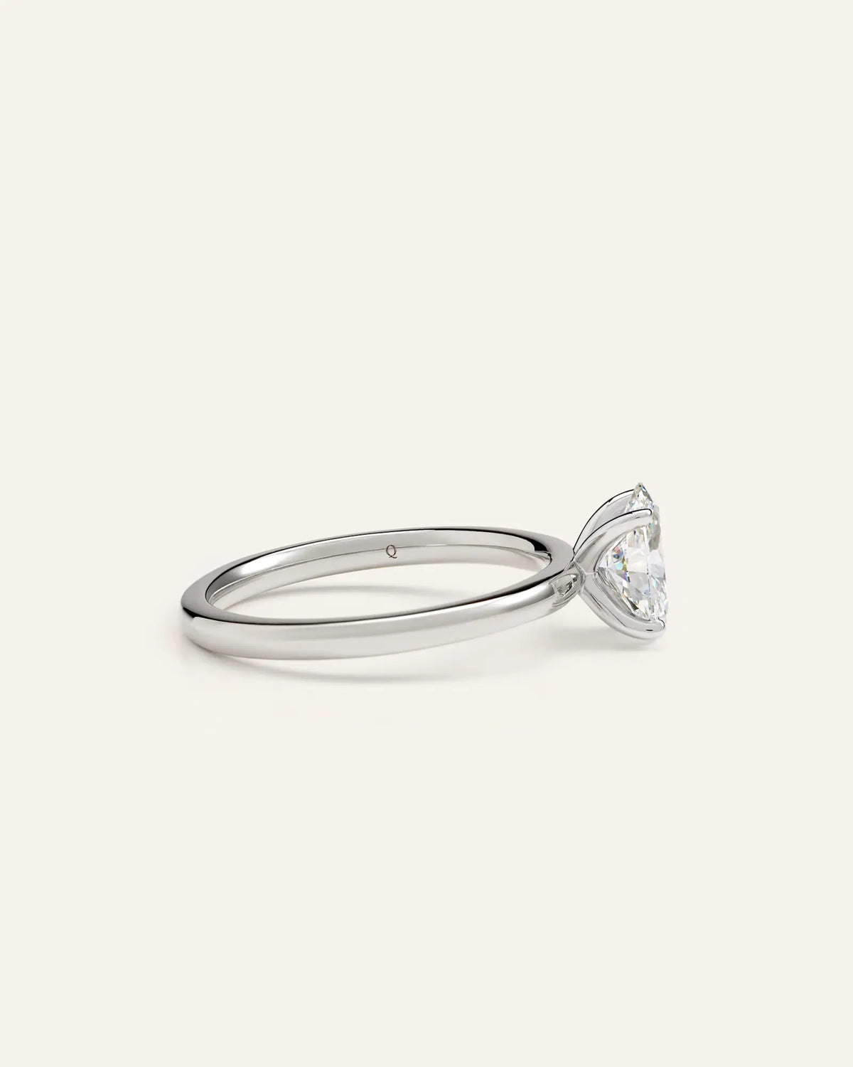 Lab Grown Diamond Oval Comfort Fit Engagement Ring - 1ct - US 6303