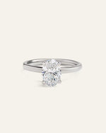 Lab Grown Diamond Oval Comfort Fit Engagement Ring - 1.50ct - US 5678