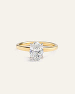 Lab Grown Diamond Oval Comfort Fit Engagement Ring - 1.50ct - US 6870