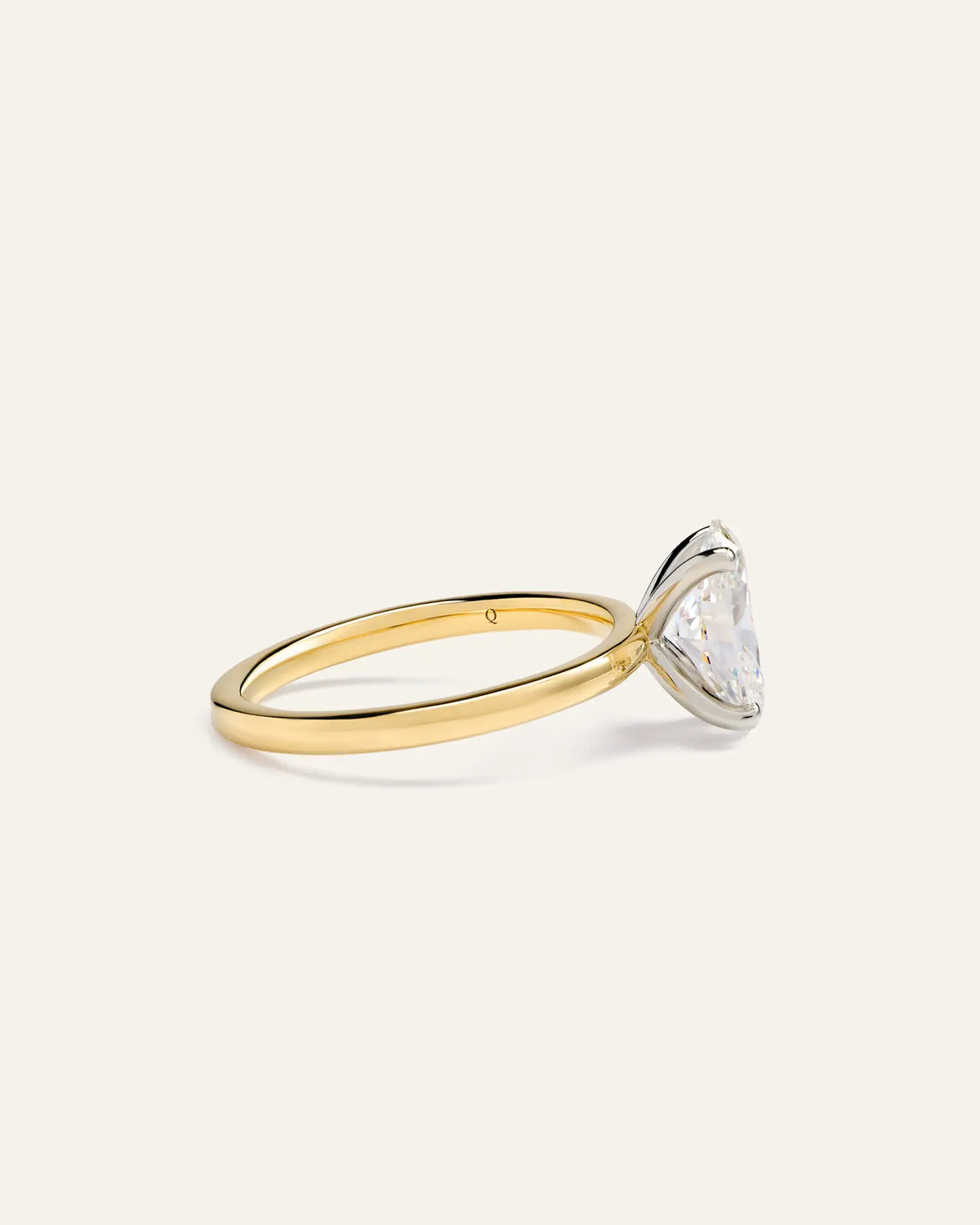 Lab Grown Diamond Oval Comfort Fit Engagement Ring - 2ct - US 0400