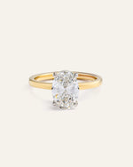 Lab Grown Diamond Oval Comfort Fit Engagement Ring - 2ct - US 0400