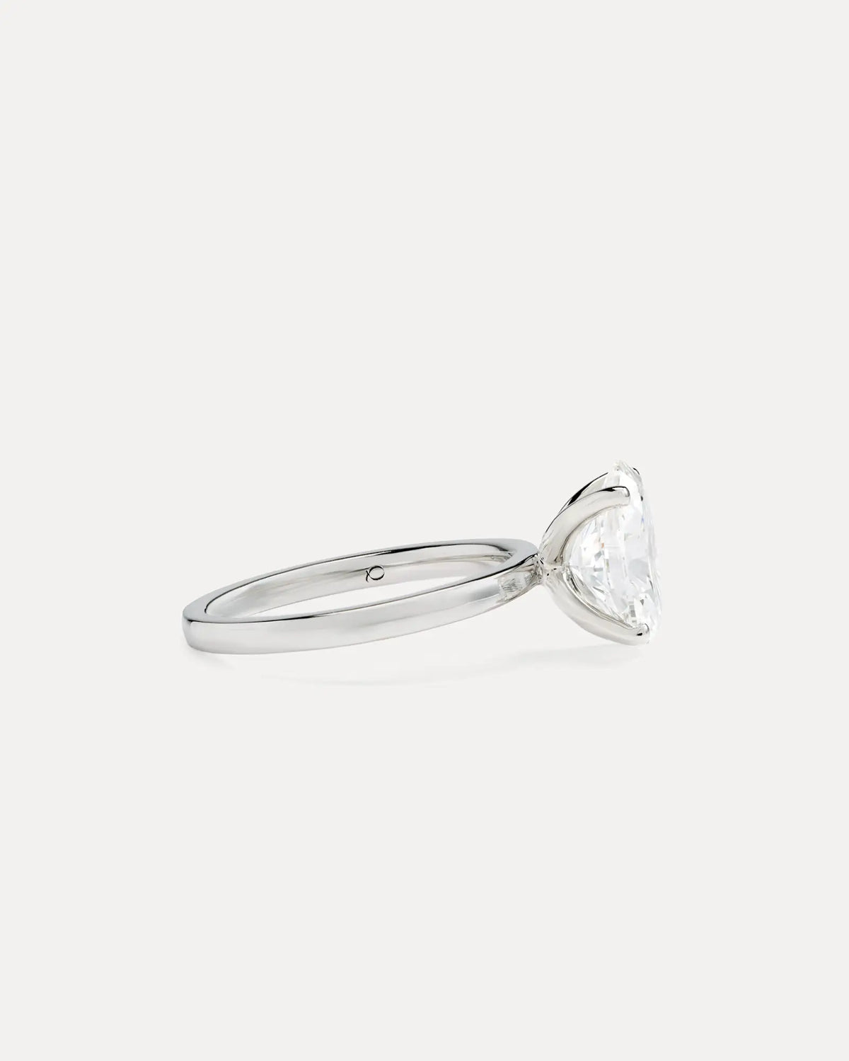 Lab Grown Diamond Oval Comfort Fit Engagement Ring - 3ct - US 5686