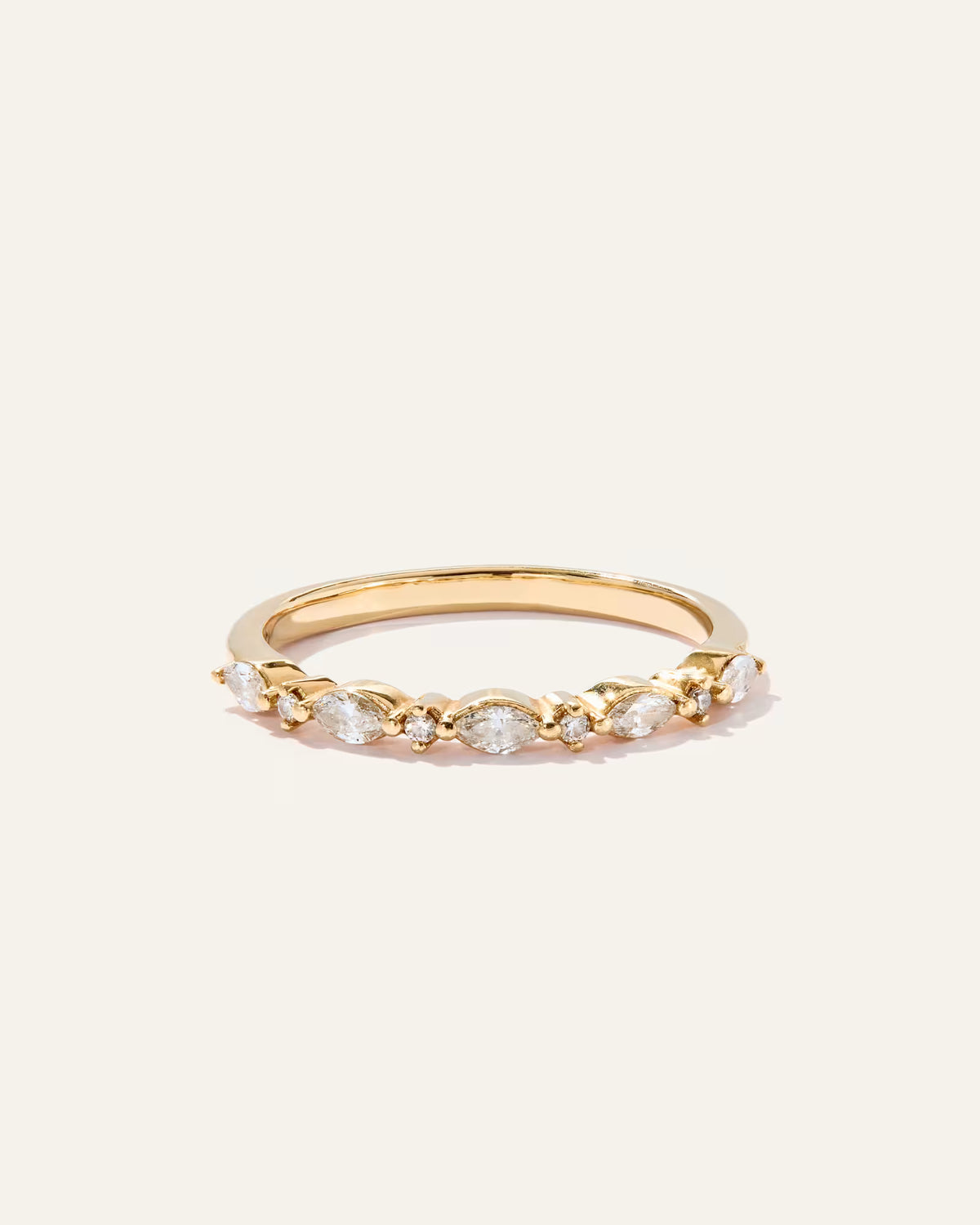 Diamond Alternating Marquise & Round Band - US 5798