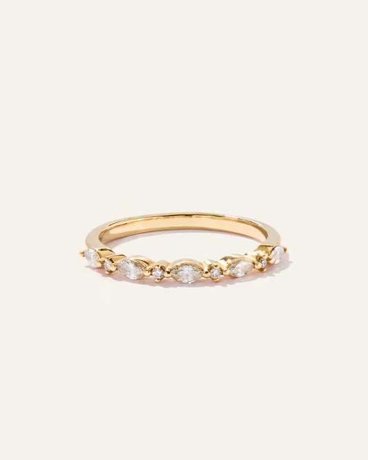 Diamond Alternating Marquise & Round Band - US 5798