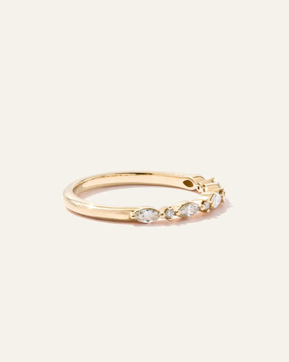 Diamond Alternating Marquise & Round Band - US 5798