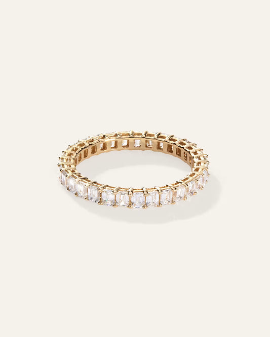Lab Grown Diamond Emerald Eternity Band - US 6769