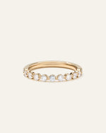Lab Grown Diamond Single Shared Prong Halfway Band - US 9406