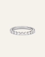 Lab Grown Diamond Single Shared Prong Halfway Band - US 9516