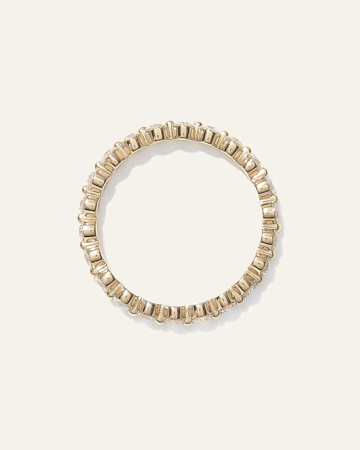 Lab Grown Diamond Single Shared Prong Eternity Band - US 0847
