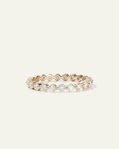 Lab Grown Diamond Single Shared Prong Eternity Band - US 0847