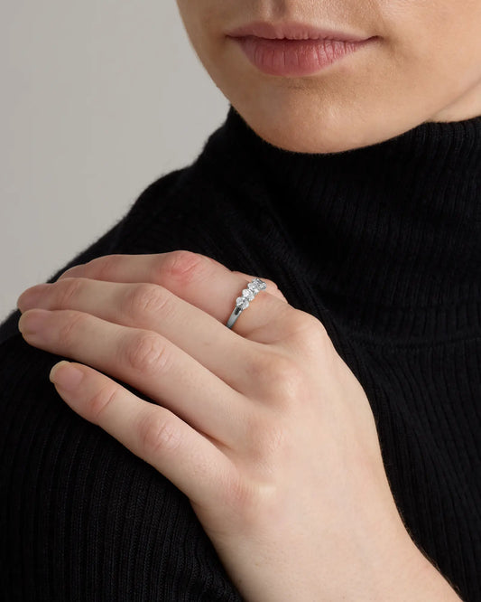 Lab Grown Diamond Oval Seven Stone Band - US 0999