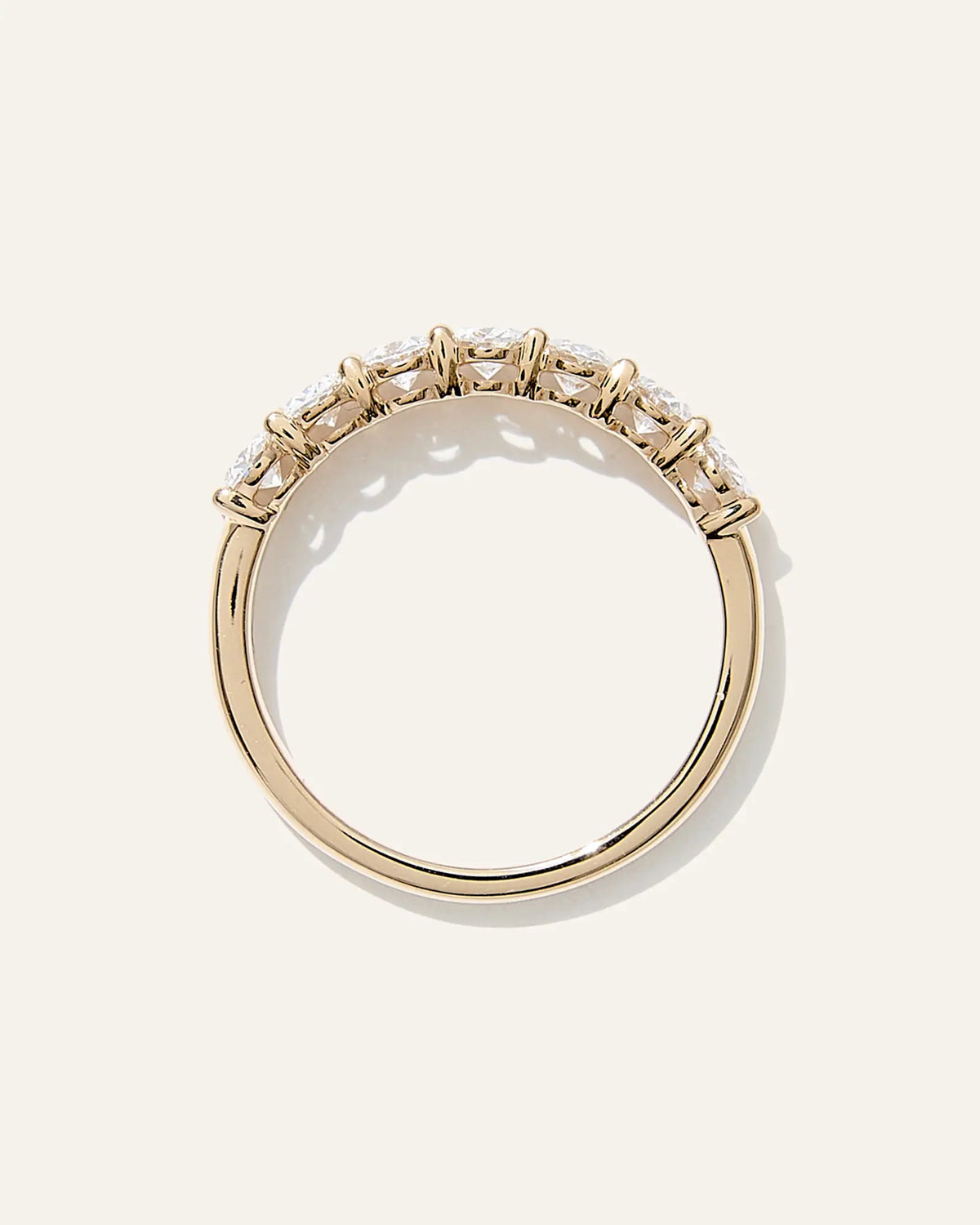 Lab Grown Diamond Oval Seven Stone Band - US 7539