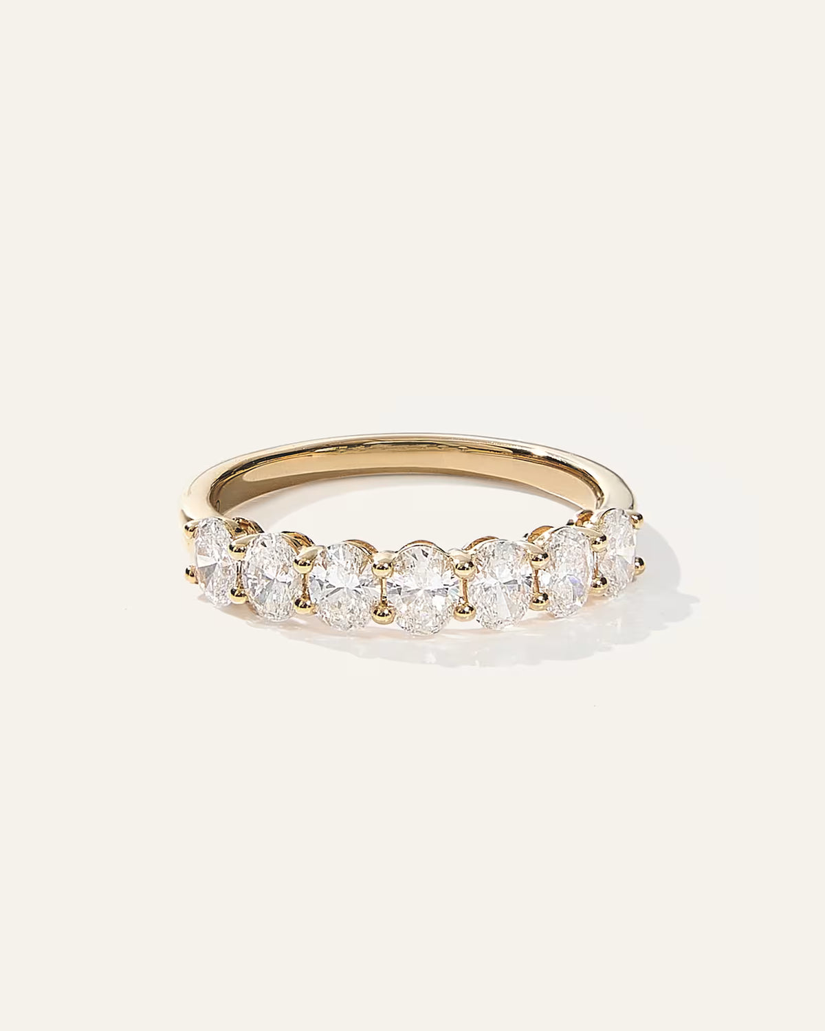 Lab Grown Diamond Oval Seven Stone Band - US 7539